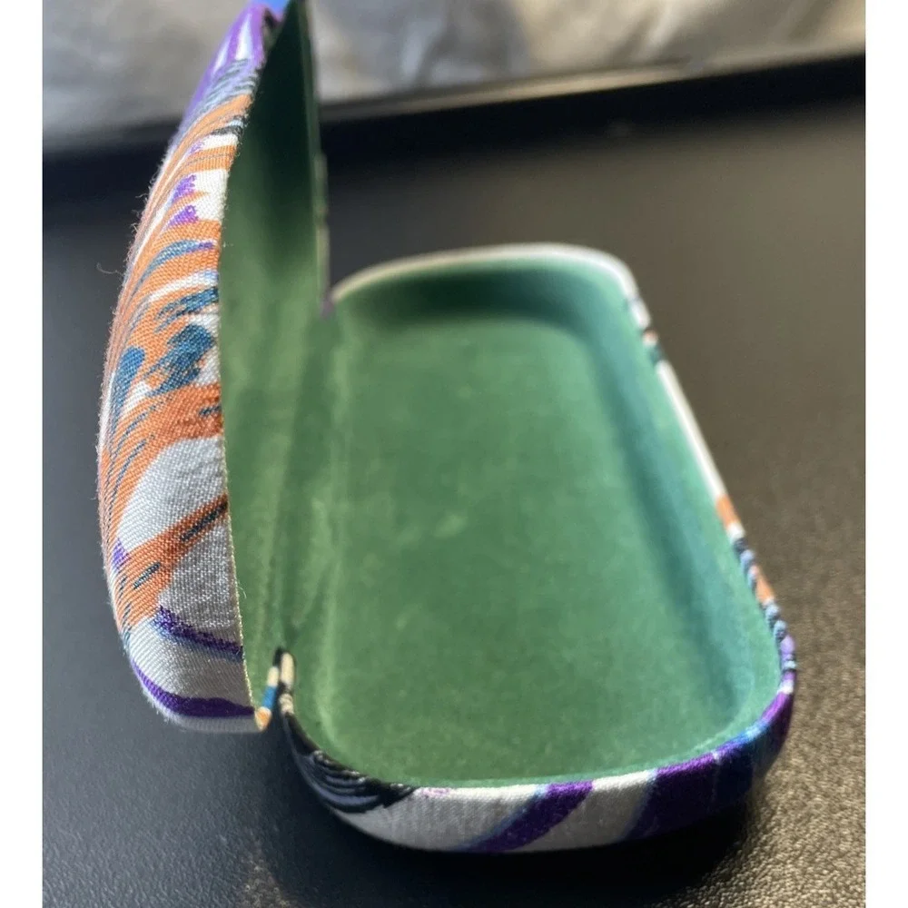 Hiki Nicole Miller Multicolor Floral Clamshell Eyeglasses Case - Picture 13 of 15